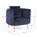 Poltrona 83x77x79,5h cm Tenbury Blu 