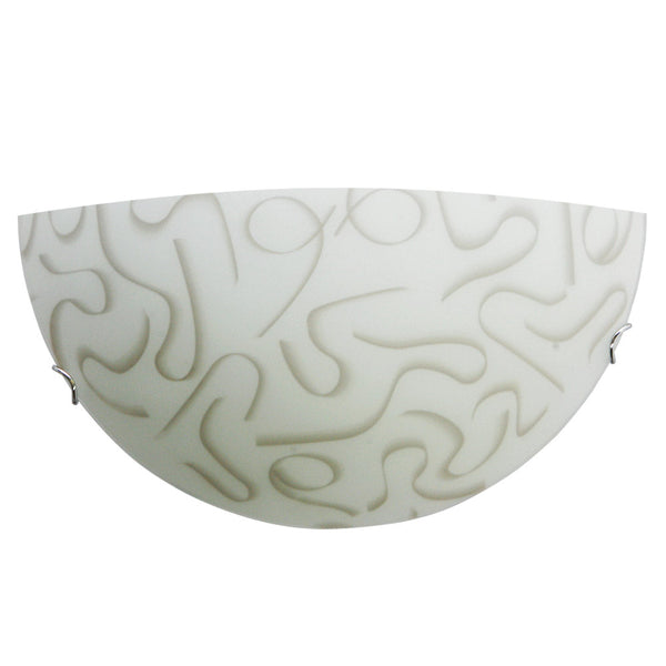 Applique 1xE27 Crochets Chrome Verre Plaque Tortora E-Energy Leila sconto