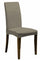 Lot de 2 housses de chaise extensibles en polyester gris tourterelle