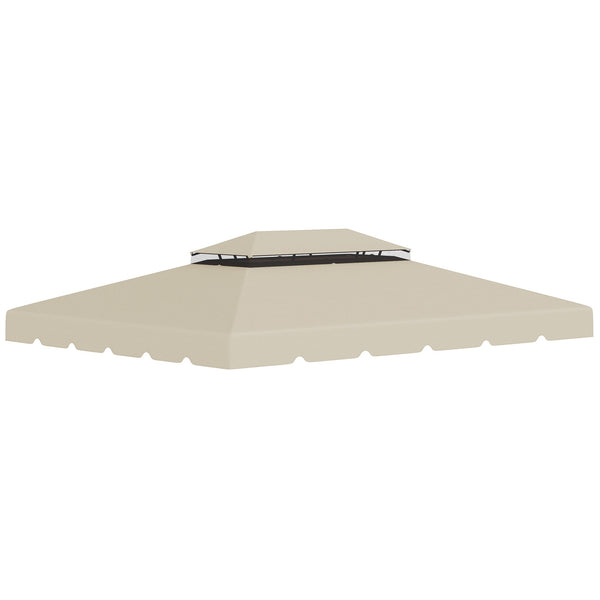 prezzo Tetto di Ricambio per Gazebo da Giardino 3x4m in Poliestere Beige