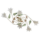 Plafoniera 6xE14 Montatura Anticata Vetro Paglierino E-Energy Arianna