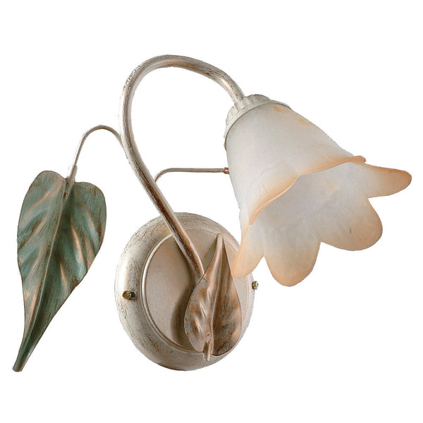 Applique 1xE14 Cadre Antique Blanc Ombré Verre Ambre E-Energy Giulia prezzo