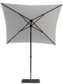 Ombrellone da Giardino 2x2 m Palo Ø38 mm in Alluminio Tessuto Poliestere Trend Bianco