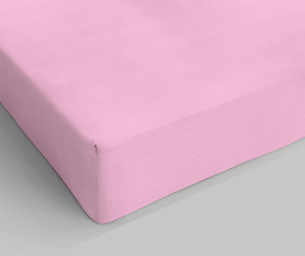 online Drap de dessous avec coins et élastique couleur unie rose