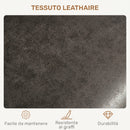 Set 2 Sgabelli da Bar Moderni 43x46,5x89-110A cm con Schienale e Poggiapiedi in Microfibra Grigio      