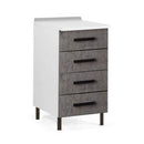 Cassettiera 4 cassetti 40x50x85H cm cemento