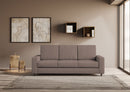 Divano 3 Posti 208x85x85 cm Sakar in Tessuto Talpa