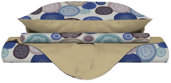 prezzo Housse de couette avec imprimé sur le sac et taies d'oreiller Doubleface Murrine