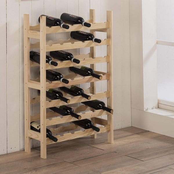 acquista Casier à Vin 42 Bouteilles 63x25x98 cm en Pin Naturel Non Peint
