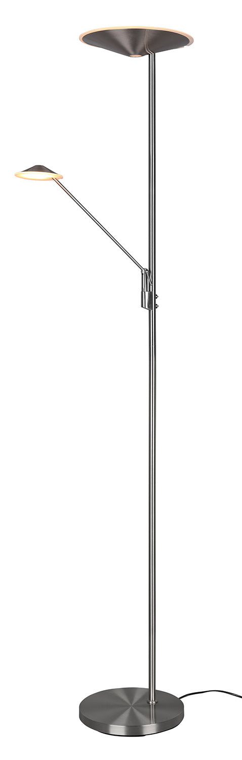 sconto Piantana da Interno a LED in Metallo Nikel Satinato