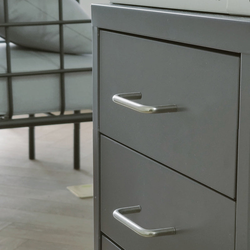 Maniglie per Mobile 8 mm Interasse 96 mm Acciaio Cromo 20 Pezzi Emuca