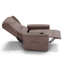 Poltrona Alzapersona Elettrica 2 motori 78x75x110 cm in Tessuto Houston Detroit Fango