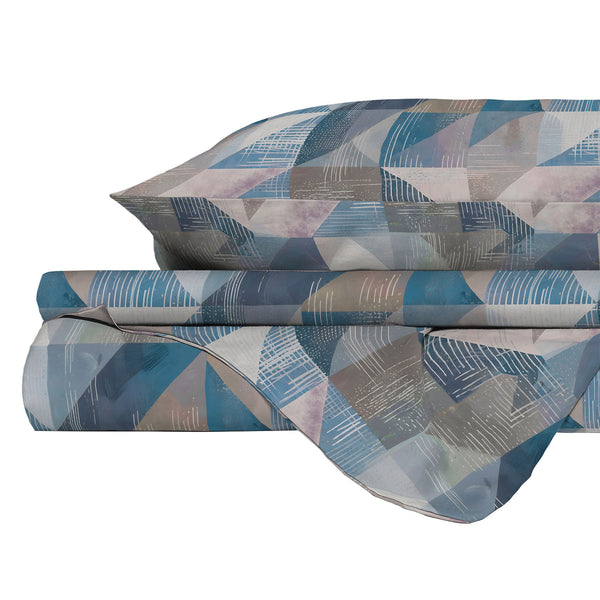 online Copripiumino con Stampa sul Sacco e Federe Linea River Sepik Blue Varie Misure