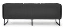 Divano 3 Posti 186x74x72h cm con Cuscini Pixel Antracite