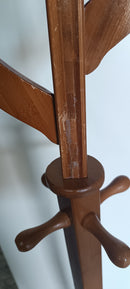 Appendiabiti a Stelo H178 cm in Legno di Bamboo Naturale Seconda Scelta