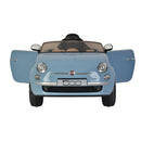 Macchina Elettrica per Bambini 12V con Licenza Fiat 500 Celeste
