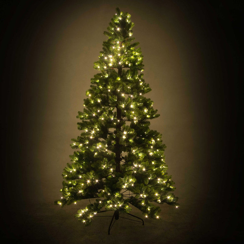 Albero di Natale Artificiale con Led monte durando verde Varie Misure