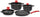 Olympia Love Big Batterie de cuisine 7 pièces en aluminium moulé sous pression antiadhésif