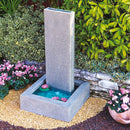 Cascata Artificiale Roccia da Giardino 260x120 cm in Vetroresina con Pompa