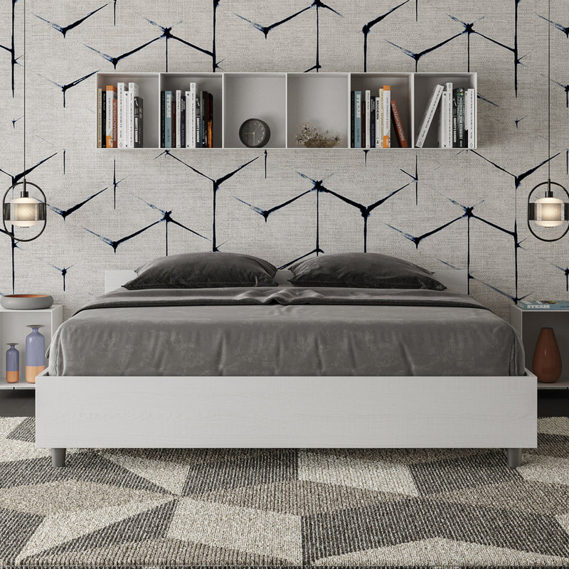 Letto Matrimoniale Nuamo Bianco Frassino Varie Misure