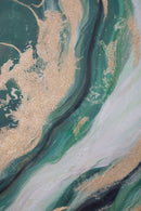 Dipinto su Tela Greenery 80x2,8x100 cm in Legno di Pino e Canvas Multicolor