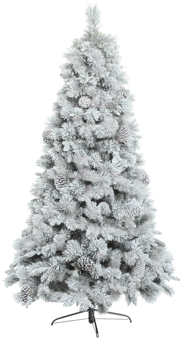 Sapin de Noël artificiel couvert de neige verte de différentes tailles prezzo