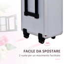 Trolley per Estetista Make Up Trucchi in Alluminio 35,5x23x63,5 cm  Glam