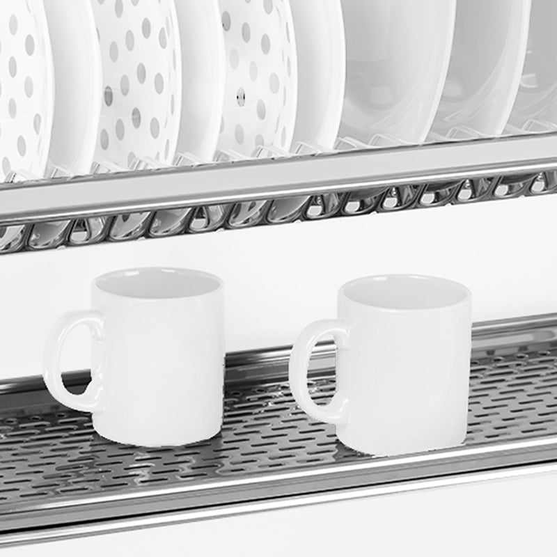 Scolapiatti Colapiatti per Mobile Cucina 80 cm in Acciaio Inox con Raccogligoccia Emuca