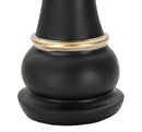 Regina Nera e Oro Ø 9x25,5 cm in Poliresina