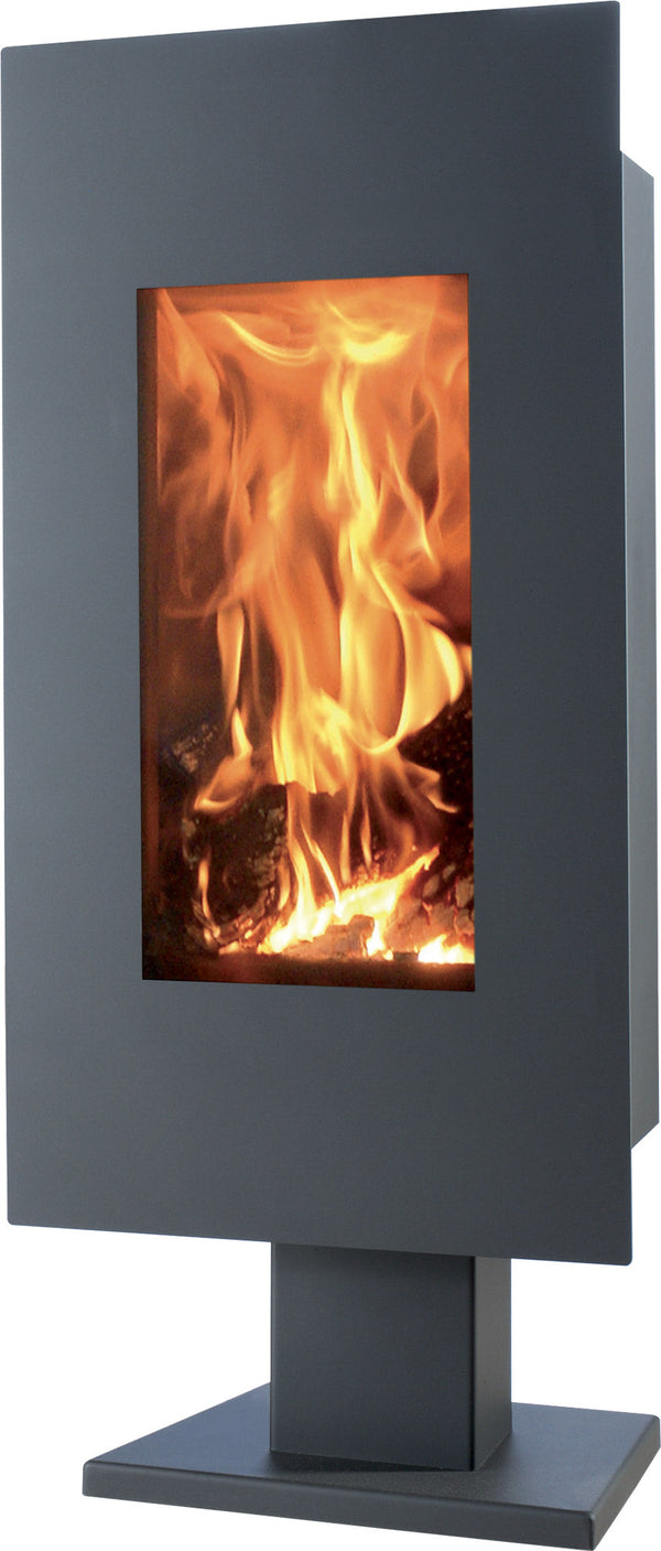 Poêle à bois 8 kW 120,5x51,4x46 cm Osaka Noir acquista