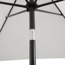 Ombrellone da Giardino 2x3 m Palo Ø38 mm Rettangolare in Alluminio Beach Bianco Crema