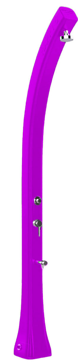prezzo Doccia Solare da Giardino 28L Miscelatore Temporizzato e Lavapiedi Arkema Happy Beach Viola