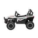 Macchina Elettrica per Bambini 12V Fuoristrada Offroad Mountain Bianco 