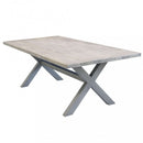 Tavolo Malesia 200x100x74 h cm in Alluminio Grigio