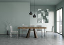Consolle Allungabile 90-196x40x77 cm in Nobilitato Marrone