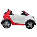 Macchina Elettrica per Bambini 12V Smart Fortwo Cabrio Bianca