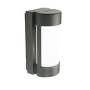 Lampada Applique Plafoniera con Aperture Laterali Colore Grigio per Esterno Linea Umbe Sovil