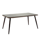 Tavolo da Giardino in Polyrattan Rettangolare 160x90x75cm Tirreno Naturale