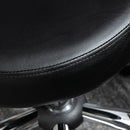 Sgabello 45x54x73-88 cm Regolabile e Girevole a 360° con Schienale in Acciaio e Finta Pelle Nero      