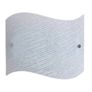 Applique 1xE27 Finali Cromo Vetro Lastra Graniglia Bianco E-Energy Zoe