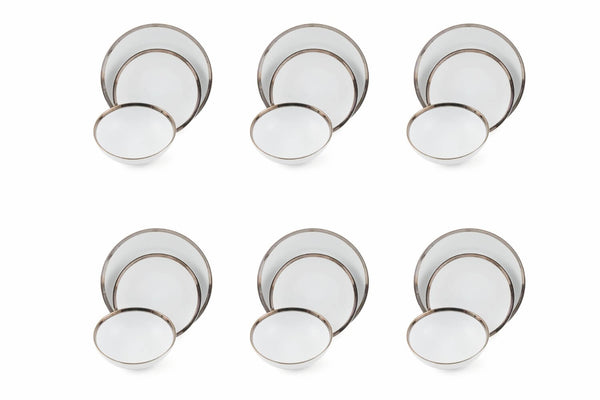 Service de table 18 pièces en grès blanc VdE Tivoli 1996 Rhapsody online