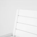 Set di 4 Sedie da esterno 55x56.5x86.5h cm in alluminio bianco