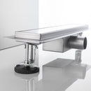 Canalina di Scarico Piastrellabile in Acciaio Inox a Pavimento Bonussi Varie Misure