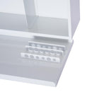 Armadietto per Medicinali da Muro con 2 Ripiani e un Vano Bianco 38x12x20 cm 