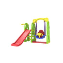 Gioco Completo per Bambini con Scivolo Altalena e Canestro Multicolore      
