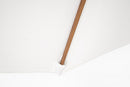 Ombrellone da Giardino con Snodo 8 Stecche Ø300x246h cm Telo in Poliestere Palinuro Naturale e Bianco