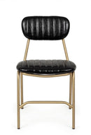 Set 2 Sedie 44x55x80h cm Addy Nero