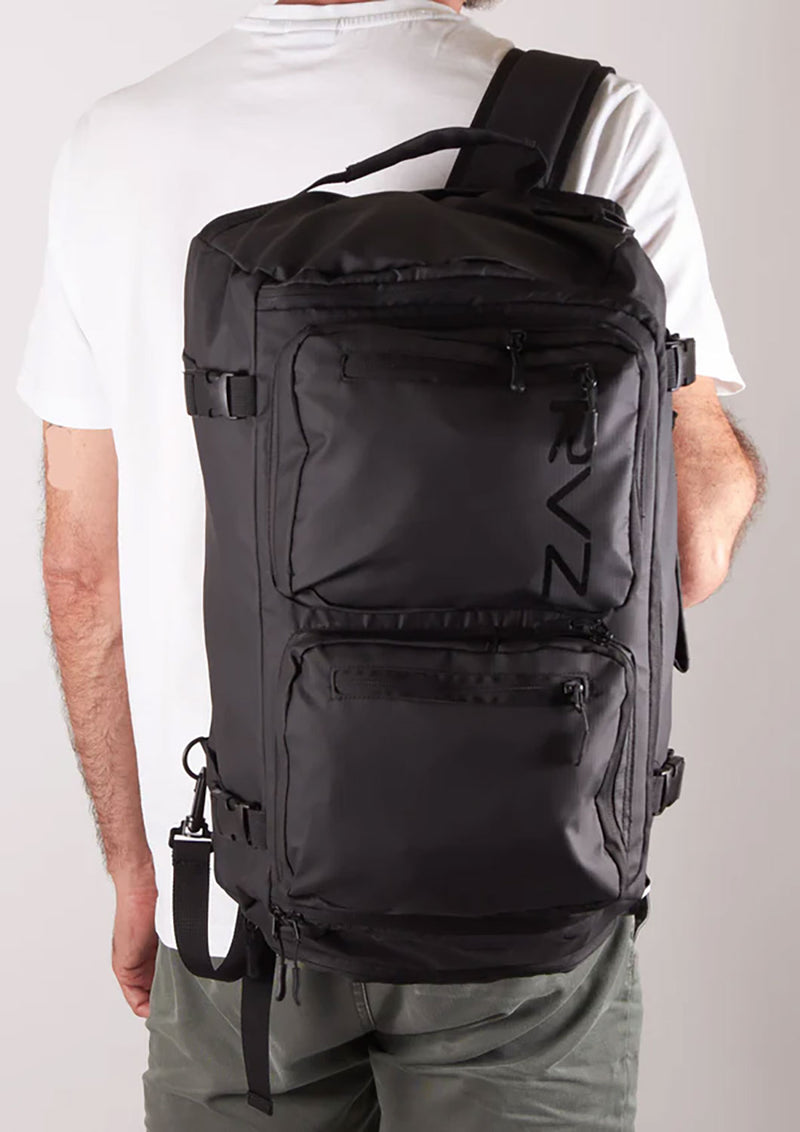 Zaino da Viaggio 32 Lt Apertura Laterale Tasche Multiple Impermeabile Ravizzoni Oasi Nero