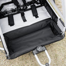 Rimorchio Bici per Bambini e Passeggino 2 in 1 con Cintura Tasche e Bandierina Verde      