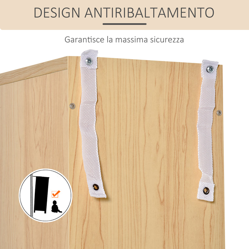 Mobile Libreria Porta CD a 12 Ripiani per 204 CD 21x20x175 cm in MDF e Truciolato Naturale
